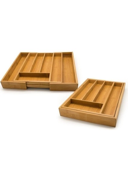 Bambu Ayarlanabilir Çekmece Içi Kaşıklık 5-7 Bölmeli, Düzenli ve Şık Depolama Çözümü modelleri