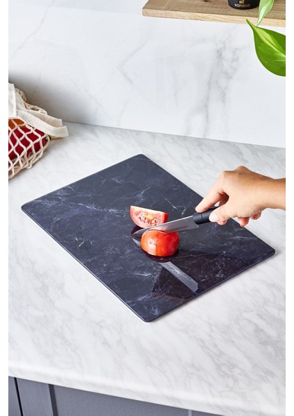 Lacivert Cam Kesme Tahtası, Şık ve Dayanıklı Mutfak Aksesuarı modelleri