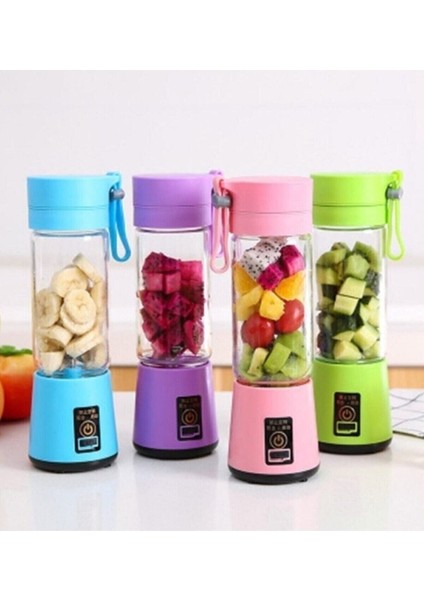 Taşınabilir Mini Şarjlı Blender 380ML, Pratik ve Hafif, Renk: Yeşil. indirimleri