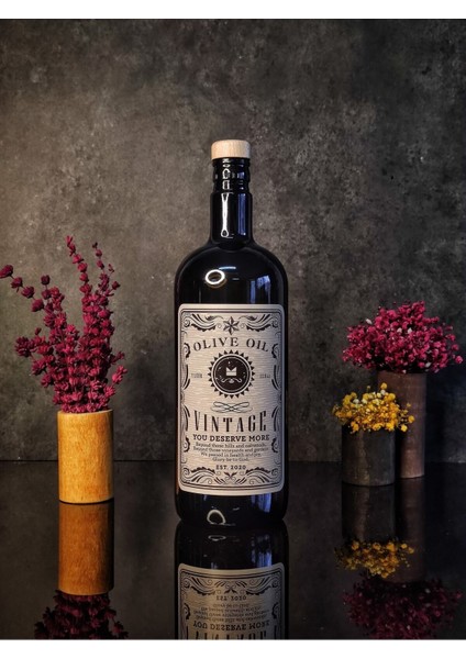 Şık 1l Siyah Italyan Cam Yağlık ve Gümüş Başlıkli Vintage Tasarım fiyatları