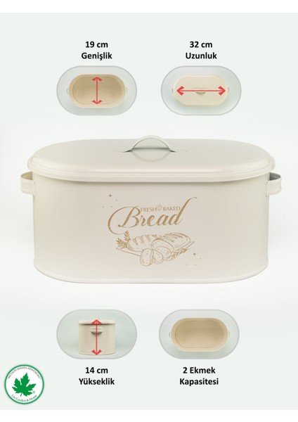 Bej Metal Kapaklı Ekmeklik, Şık ve Kullanışlı Ev Dekoru Ürünü fırsatları