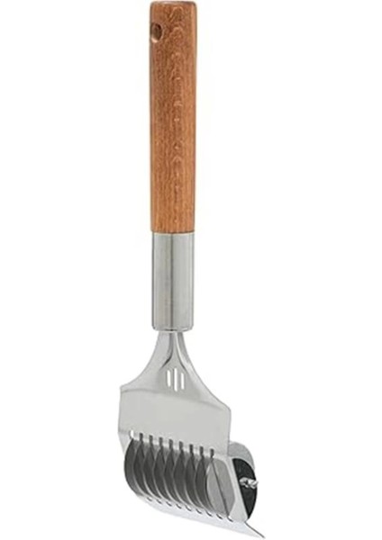 Renkli Ahşap Saplı Hamur Dilimleyici, Pratik ve Şık Aksesuar