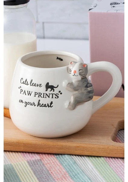 Sevimli Kedi Tasarımlı 465 ml Sıcak Soğuk Kupa