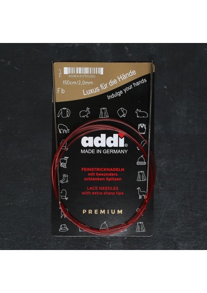 Addi 2,0mm 150CM Misinalı Dantel Şişi - 775-7
