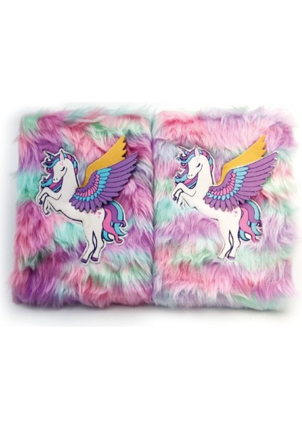 Unicorn Tasarımlı Peluş Hatıra Defteri