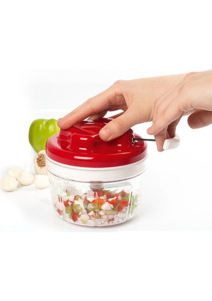 Pratik Çek Bırak Doğrayıcı Rondo, Beyaz, Kolay Kullanım, Hızlı ve Pratik Doğrama