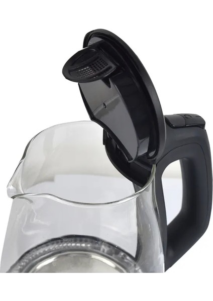 Şeffaf Cam Kettle 1,7 Litre, Beyaz, Şık ve Kullanışlı Elektrikli Su Isıtıcı fiyatları