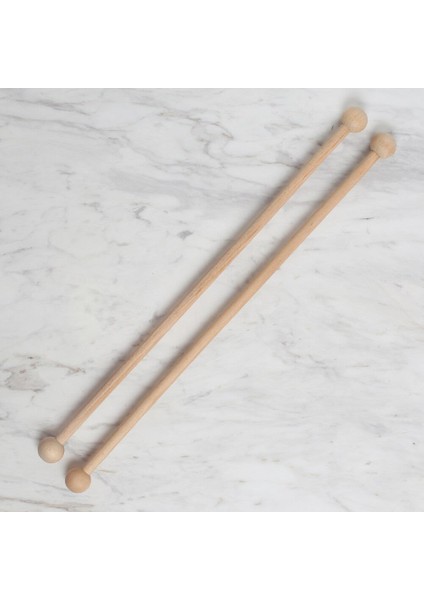 Loren 25 cm 1 Çift Ahşap Çubuk Başlıklı