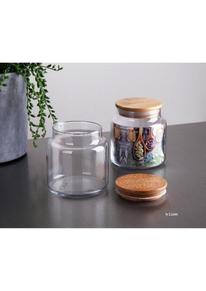 Bambu Kapaklı 3'lü Cam Kavanoz Seti, Şık ve Sağlam Saklama Kabı fiyatları
