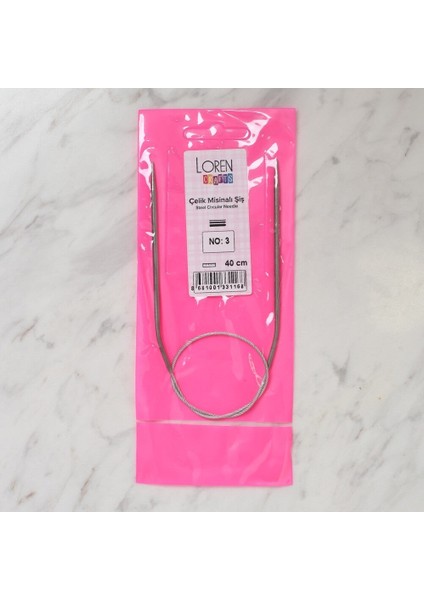 Loren Crafts 3 mm Çelik Misinalı Şiş 40 cm fırsatları