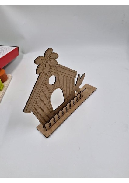 20 Adet Ahşap Kuş Evi Boyama Etkinliği modelleri