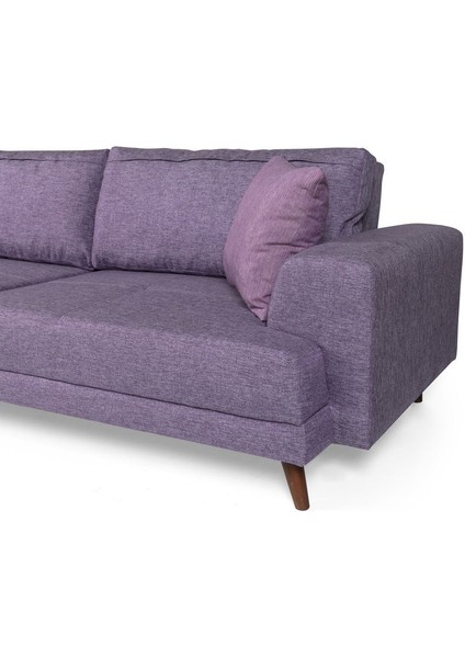 Bisno Yataklı Kanepe Keten Mor indirimleri