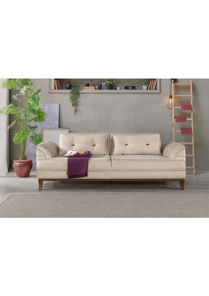 Didar Üçlü Yataklı Kanepe Babyface Krem fiyatları