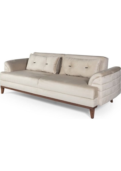 Didar Üçlü Yataklı Kanepe Babyface Krem fırsatları