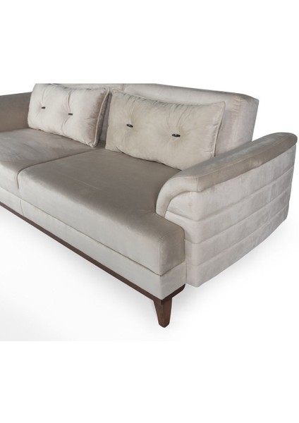 Didar Üçlü Yataklı Kanepe Babyface Krem indirimleri