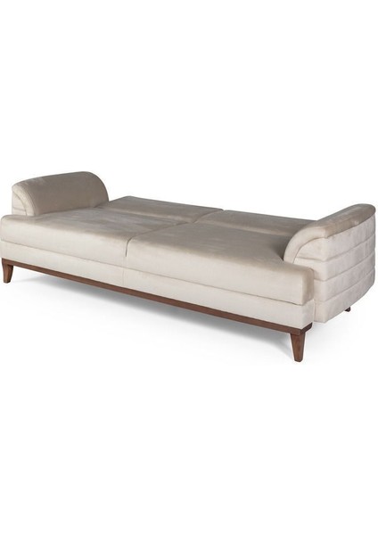 Didar Üçlü Yataklı Kanepe Babyface Krem