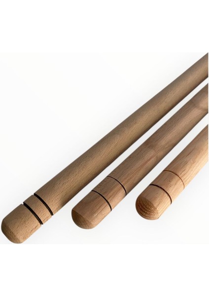 3'lü Oklava Seti 80CM, 60CM, 50CM Çam ve Kayın Ağacından, Kalın Hamur Açma fırsatları