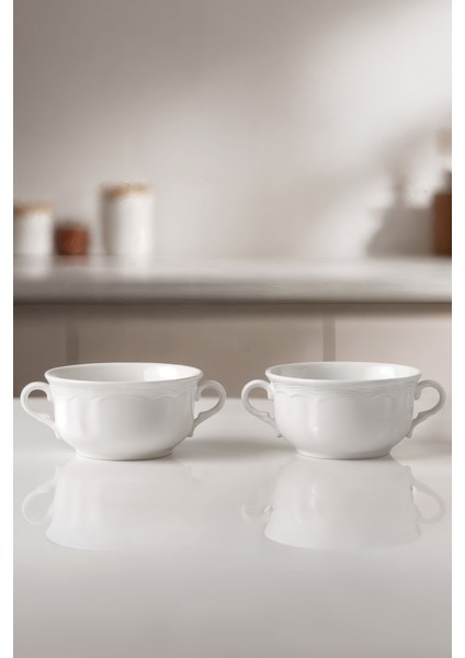 Beyaz 12 cm Venedik Çorbalık Kabı, Şık ve Kullanışlı Mutfak Gereci