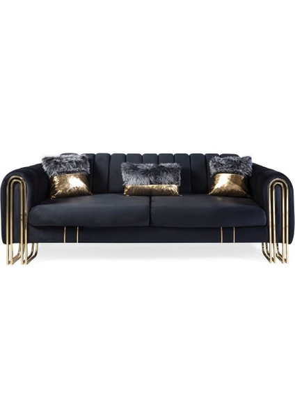 Laves Yataklı Üçlü Koltuk Antrasit modelleri