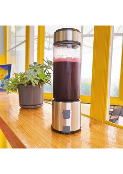 Taşınabilir 6 Bıçaklı Şarjlı Meyve Sıkacağı ve Blender, Gümüş Renk indirimleri
