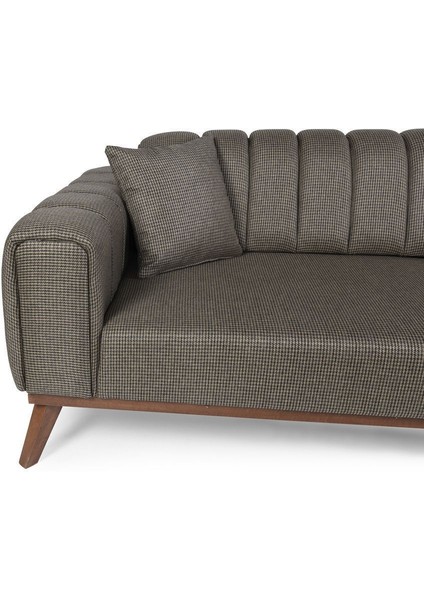 Ralve Yataklı Kanepe Keten Kahve Kazayağı fırsatları