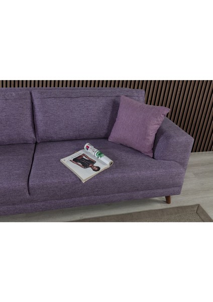 Bisno Yataklı Kanepe Keten Mor fiyatları