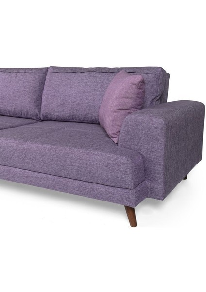 Bisno Yataklı Kanepe Keten Mor indirimleri