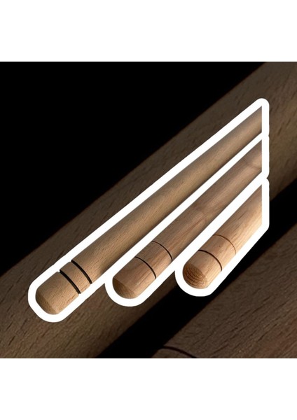 3'lü Oklava Seti 80CM, 60CM, 50CM Çam ve Kayın Ağacıyla, Kalın Hamur Işleri Için modelleri