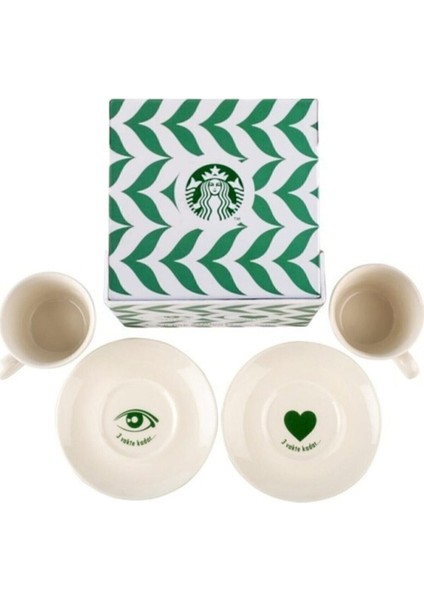 Şık 2'li Türk Kahvesi Sunum Seti, Beyaz, Zarif ve Kolay Kullanım fiyatları