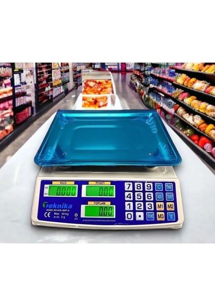 40 kg Hassas Elektronik Mutfak Terazisi, Tezgah Üstü, Güvenilir ve Dayanıklı