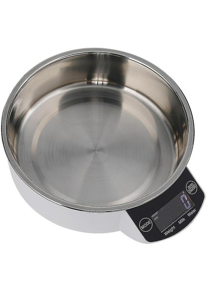 5 kg LCD Hassas Süt Su Ölçer Terazisi, Hazneli, Sporcu ve Evcil Hayvanlar Için