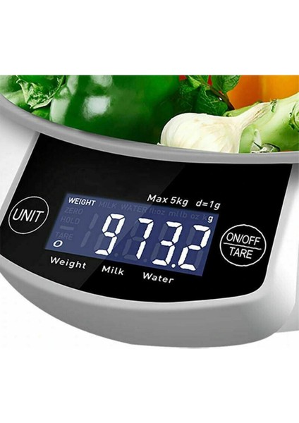 5 kg LCD Hassas Süt Su Ölçer Terazisi, Hazneli, Sporcu ve Evcil Hayvanlar Için fırsatları