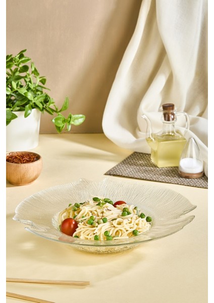 Beyaz Cam Makarna Tabağı, Şık ve Dayanıklı Ev Mutfak Aksesuarı