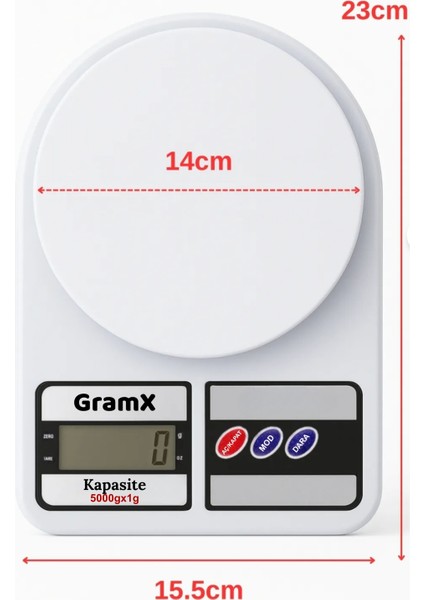 Beyaz Dijital Mutfak Tartısı, Hassas Ölçüm, LCD Ekranli, Kolay Kullanım modelleri