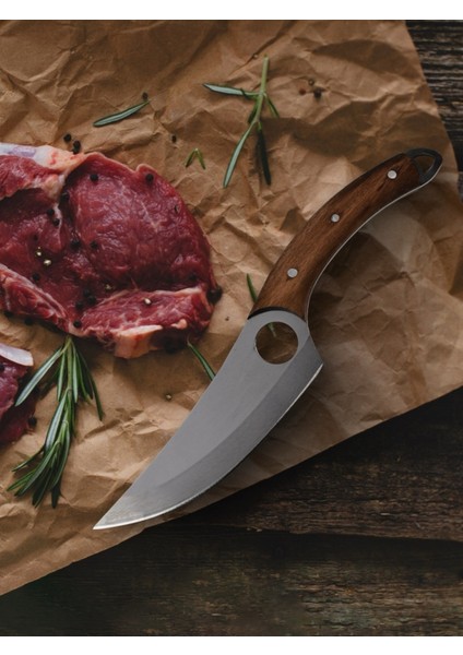 El Yapımı Güçlü ve Keskin Bıçak, Mutfakta Güvenle Kullanım Için Tasarlandı indirimleri