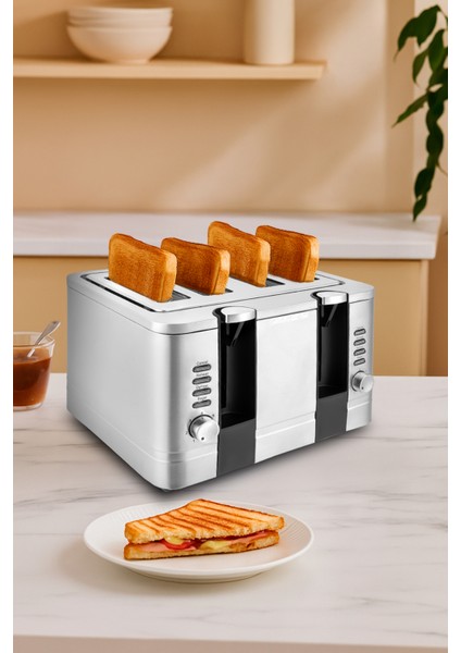 Bordo Ekmek Kızartma Makinesi, Pratik ve Şık Tasarım