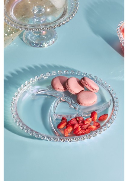 Turuncu Kalp Servis Tabağı 23 Cm, Şık ve Zarif Sunum Için Mükemmel Seçenek