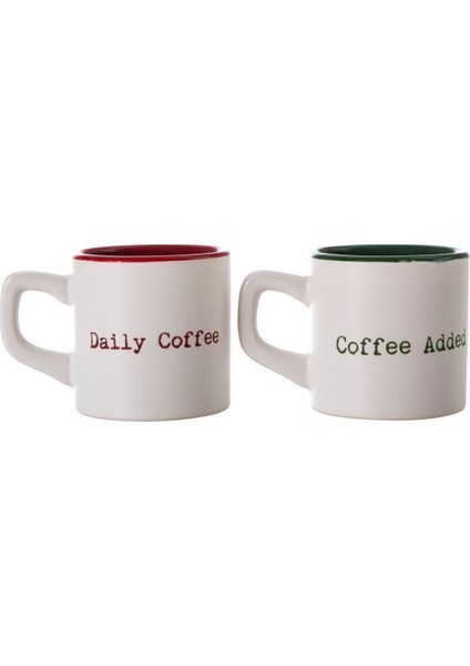 Renkli 2'li Fincan Seti, Şık ve Kullanışlı Kahve Takımı