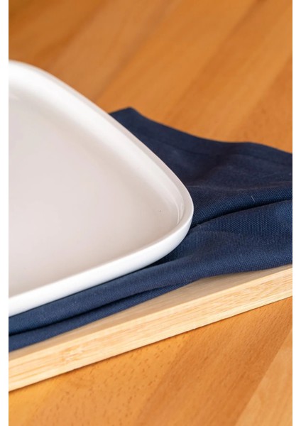 Beyaz Kare Servis Tabak 26.5 Cm, Şık ve Zarif Sunum Için 1 Adet fiyatları