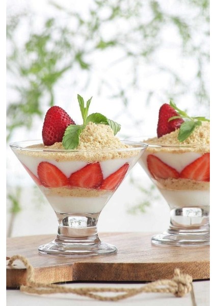 Renkli 6'lı Dondurma ve Tatlı Servisi Seti, Şık ve Kullanışlı Tasarım