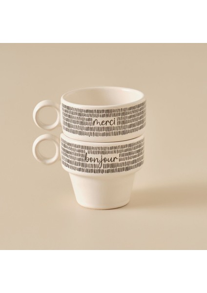 Şık Siyah Seramik Kahve Fincanı Çiftli Seti, 105 Cc, Zarif Tasarım