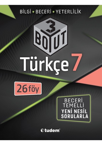 Tudem 7. Sınıf Türkçe 3 Boyut (Yeni)