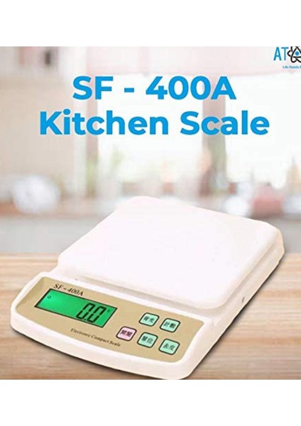 Hassas Dijital Mutfak Tartısı, Işıklı LCD Ekran, Şık ve Kullanışlı Ölçüm Cihazı