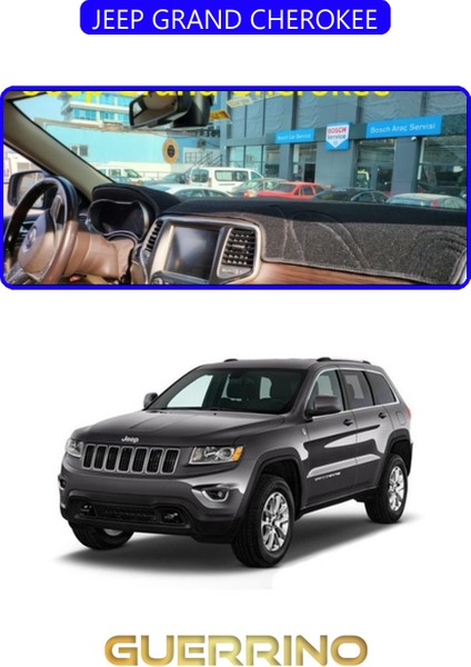 Jeep Grand Cherokeetorpido Koruma Halısı Mavi Kenar