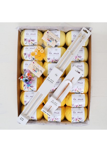 La Mia Mercerized Cotton Kehribar Seti fiyatları