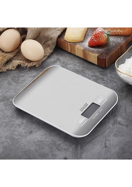 Dijital Mutfak Tartısı, 5kg, Hassas, LCD Ekran, Paslanmaz Çelik, 1gr fırsatları