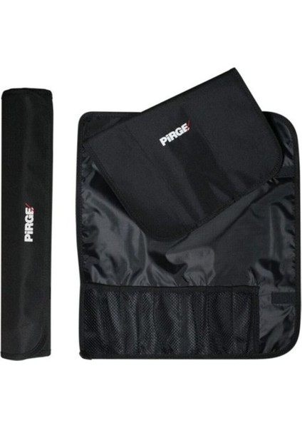 6'lı Siyah Rulo Bıçak Çantası, Pratik ve Şık Saklama Çözümü