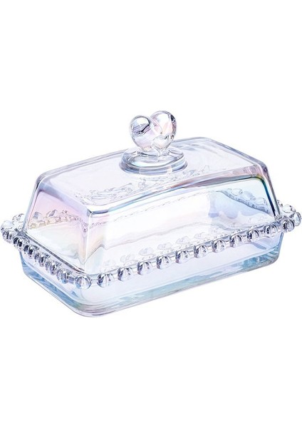 Turuncu Cam Şekerlik, Tereyağlık ve Peynirlik, 17 Cm, Şık ve Kullanışlı Tasarım fırsatları