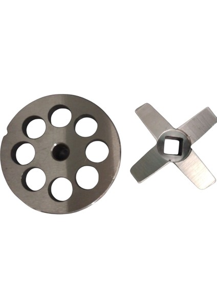 32'lik Mutfak Kıyma Makinesi Seti, 20 mm Ayna ve Bıçak, Gri Renk