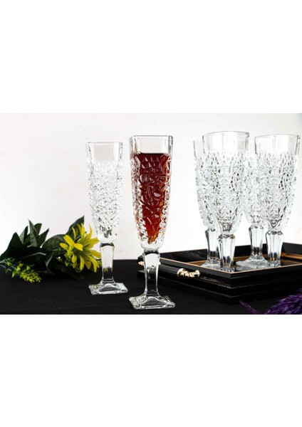 Ayaklı ve Yan Bardak Seti, 6 Kişilik, Bulaşık Makinesi Dostu fiyatları